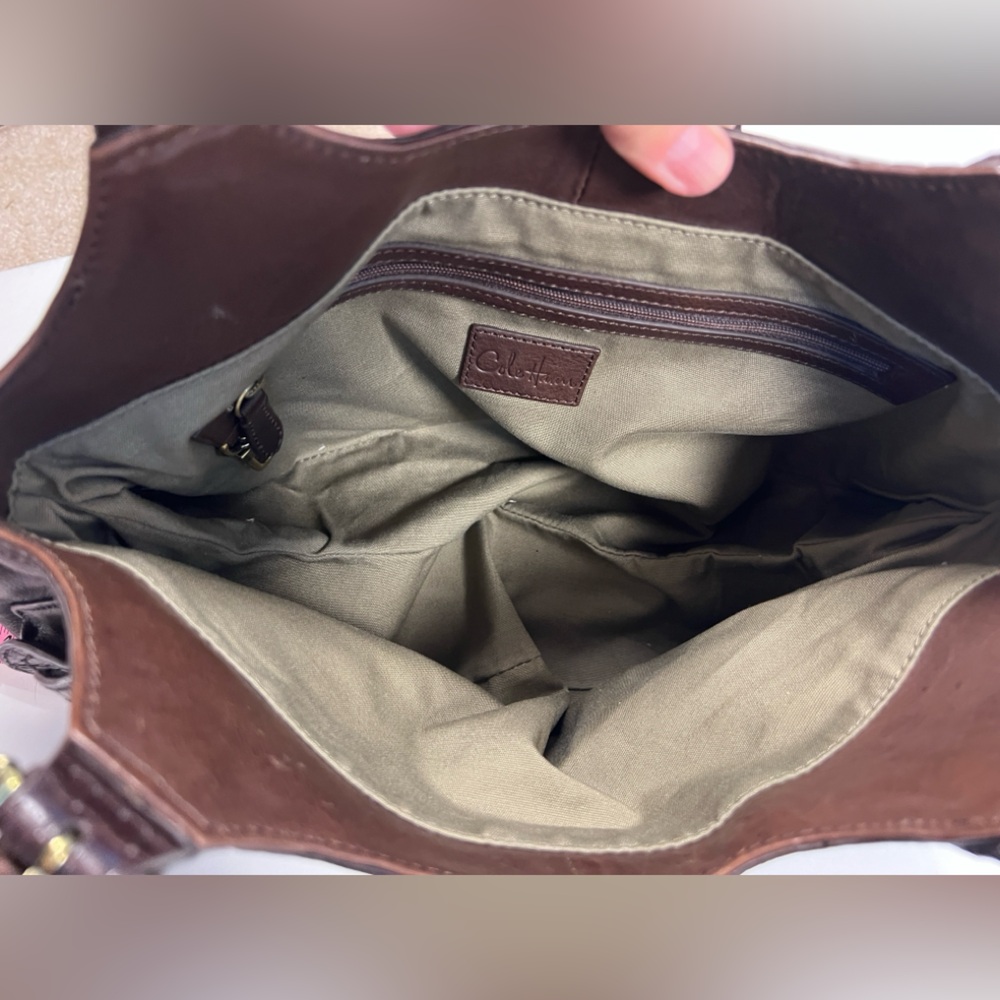 Cole Haan Brown Leather Hobo Shoudler Bag - Picture 13 of 13